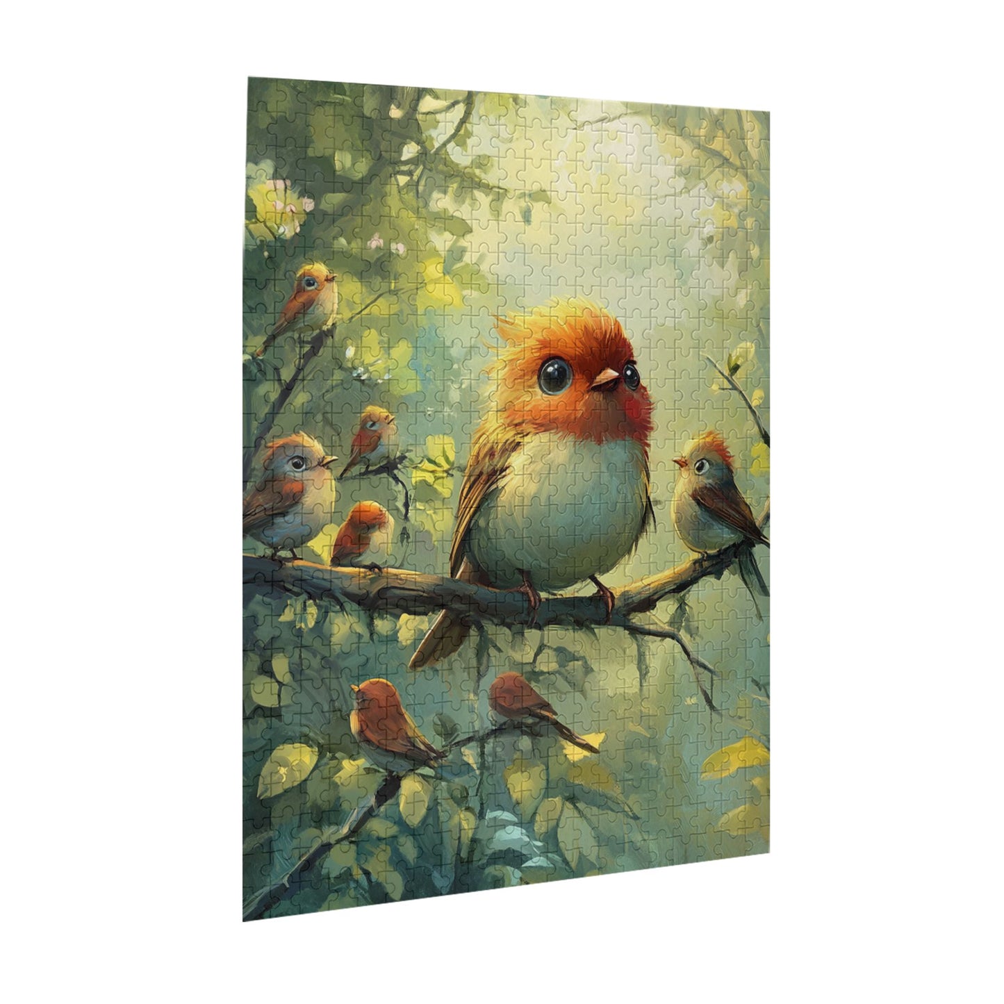 Beautiful Bird Illustration Puzzle - 500-Piece Jigsaw for Adults (38x52cm)