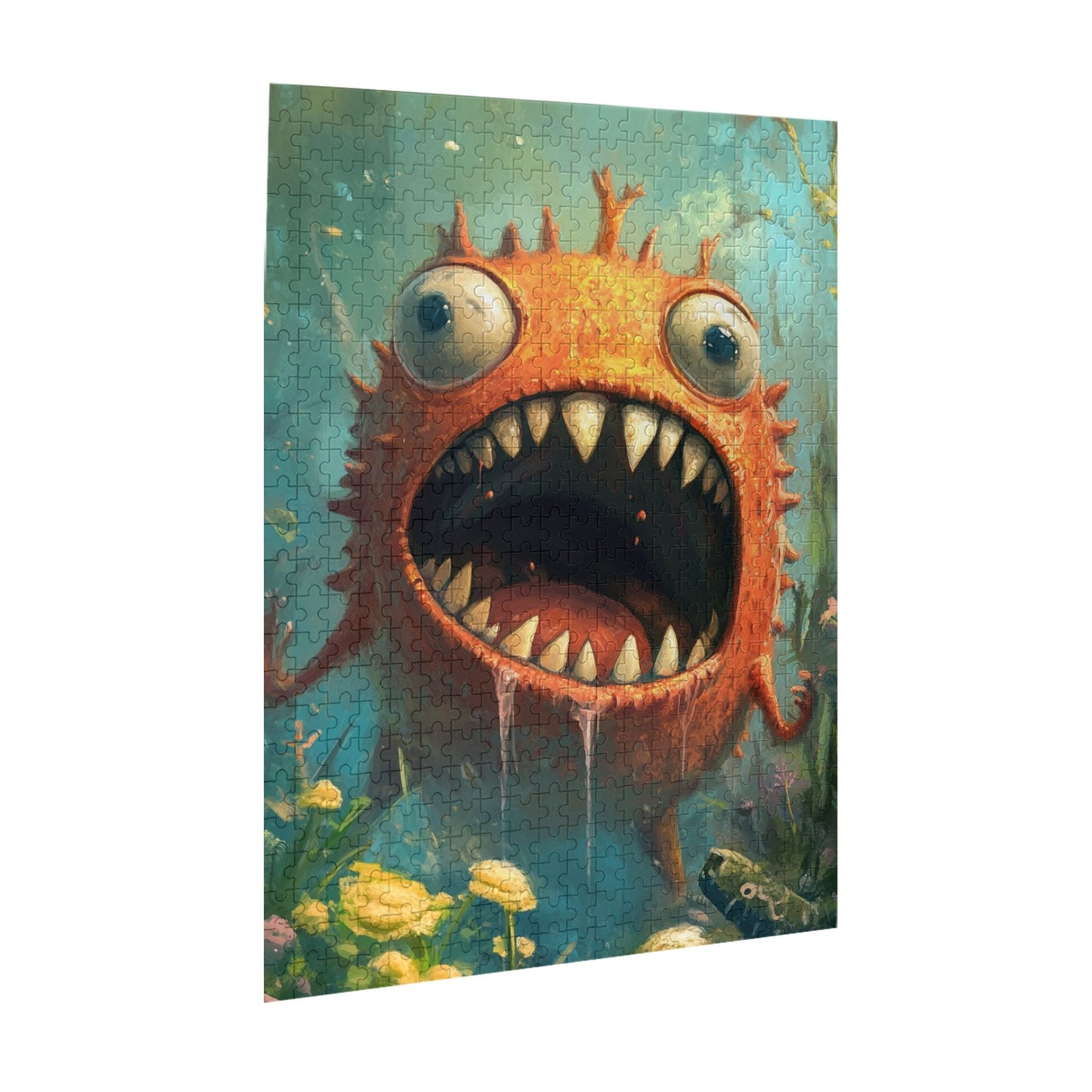 Terrifying Deep-Sea Monster Puzzle - 500-Piece Fun Jigsaw for Adults (38x52cm)