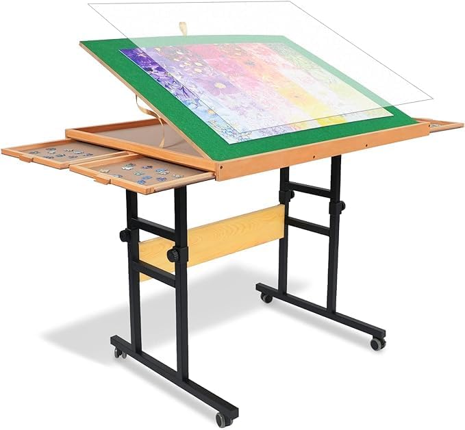 💥Last Day Sale⏰Adjustable Puzzle Table with Legs