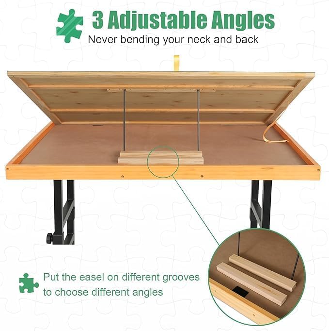 💥Last Day Sale⏰Adjustable Puzzle Table with Legs